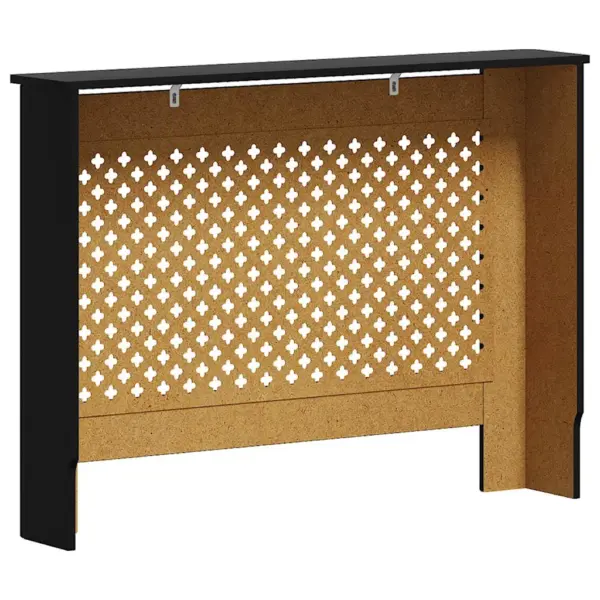 Must radiaatorikate kärg- ja ristdisainiga, MDF, 112 x 19 x 81,5 cm – 6