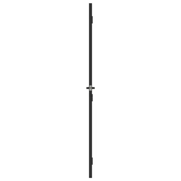 Õhuke must siseuks mattkarastatud klaasiga, alumiiniumraam, 93 x 201,5 cm – 4