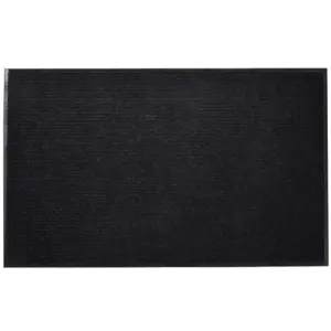Uksematt must, polüestrist pealispinnaga ja PVC põhjaga, 90 x 120 cm