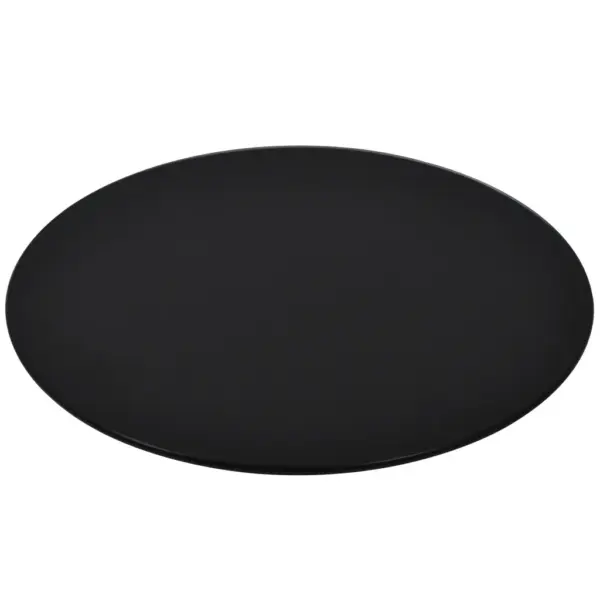 Ümmargune must karastatud klaasist lauaplaat, 40 cm, 8 mm – 2