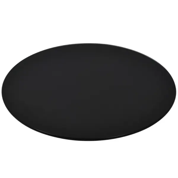 Ümmargune must karastatud klaasist lauaplaat, 60 cm, 8 mm – 2