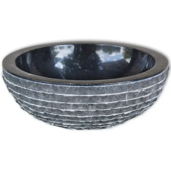 Ümmargune must marmorvalamu, 40 x 15 cm – 2