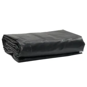 Veekindel PVC present metallist aasadega, must, 2,5 x 4,5 m, 650 g/m²