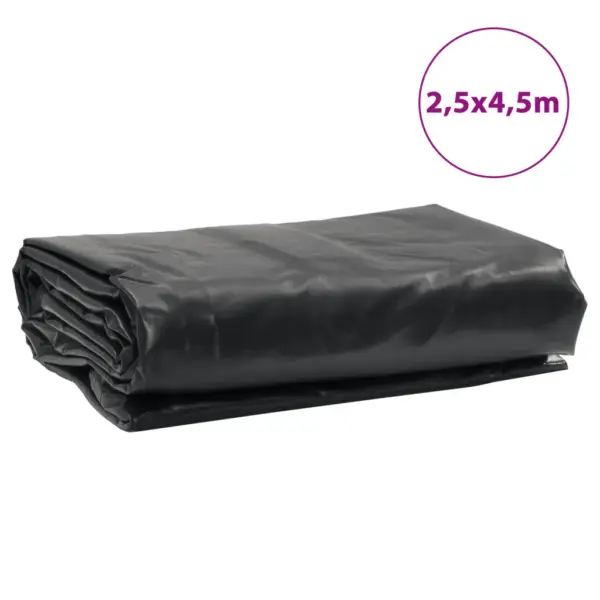 Veekindel PVC present metallist aasadega, must, 2,5 x 4,5 m, 650 g/m² - 9