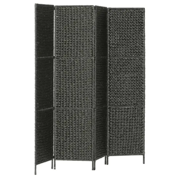 4-paneeliga privaatsussirm mustast vesihüatsindist, 154 x 160 cm – 3