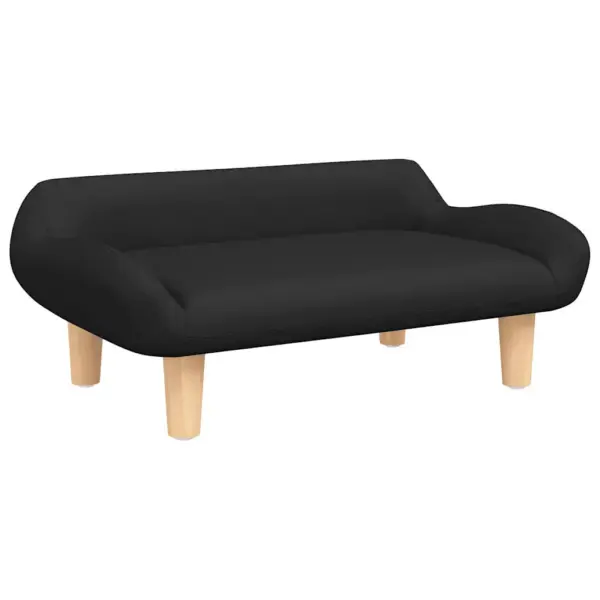 Musta kangaga koeravoodi väikestele koertele, 70 x 40 x 24 cm – 2
