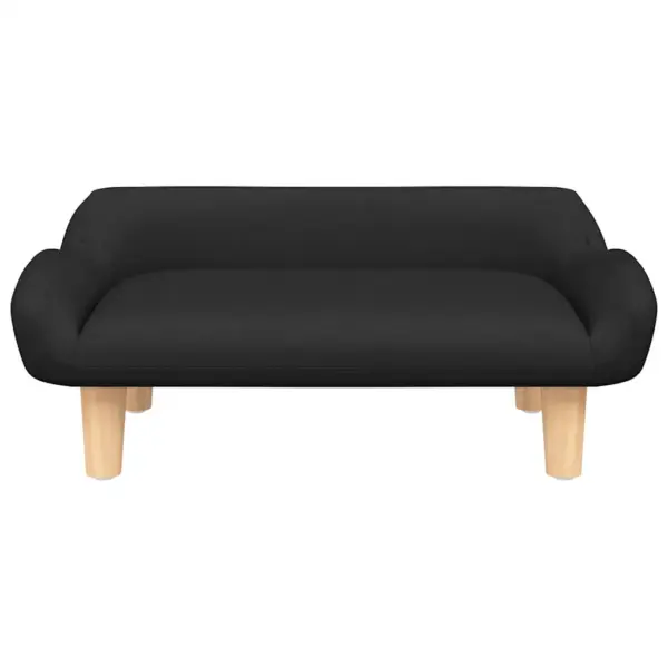 Musta kangaga koeravoodi väikestele koertele, 70 x 40 x 24 cm – 3