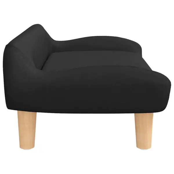 Musta kangaga koeravoodi väikestele koertele, 70 x 40 x 24 cm – 4