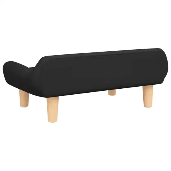 Musta kangaga koeravoodi väikestele koertele, 70 x 40 x 24 cm – 5