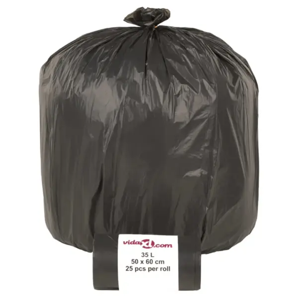 Mustad 35 l prügikotid LDPE-st, 250 tk, 50 x 60 cm – 3