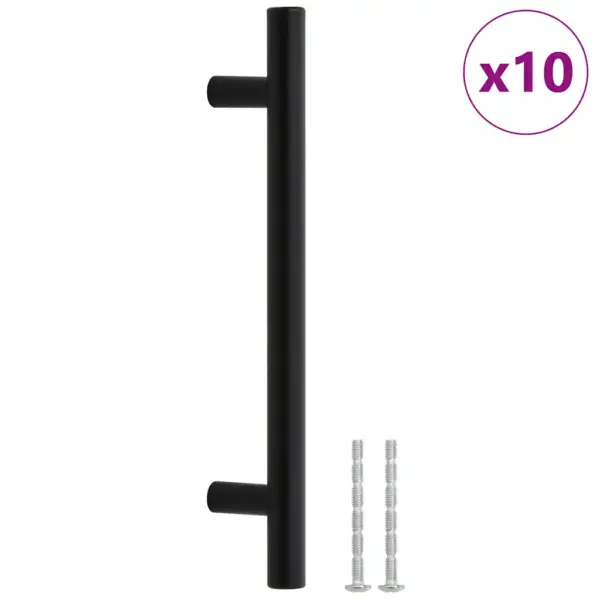 Mustad T-kujulised kapi käepidemed, 10 tk, roostevaba teras, ava vahe 128 mm - 2