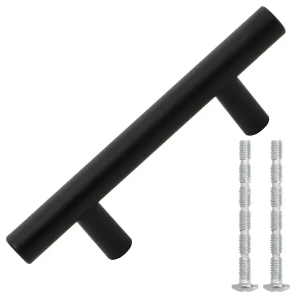 Mustad T-kujulised kapi käepidemed, 10 tk, roostevaba teras, ava vahe 64 mm – 3