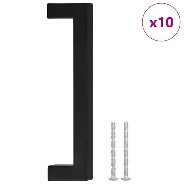 Mustad roostevabast terasest kapi käepidemed, 10 tk, 128 mm - 2