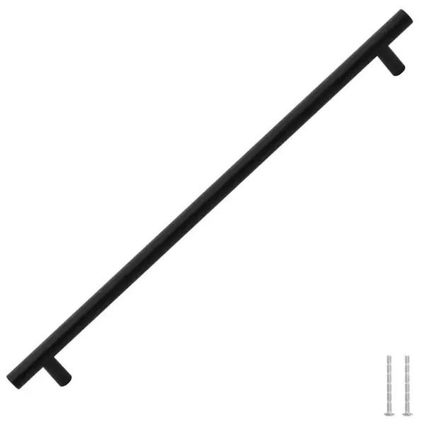 Kapi käepidemed T-kujulised, must roostevaba teras, 5 tk, ava vahe 480 mm, pikkus 560 mm – 3