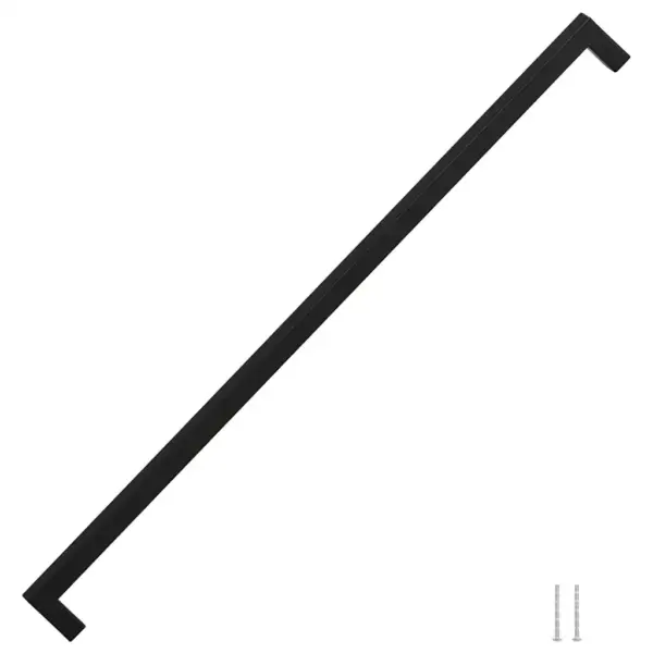 Mustad kandilised kapi käepidemed 5 tk, roostevaba teras, ava vahe 480 mm – 3