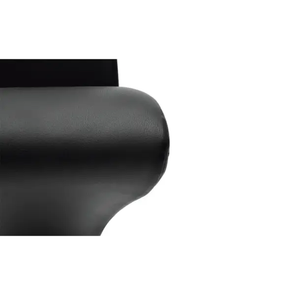 Mustad kunstnahast söögitoolid kroomitud jalgadega, 4 tk – 5