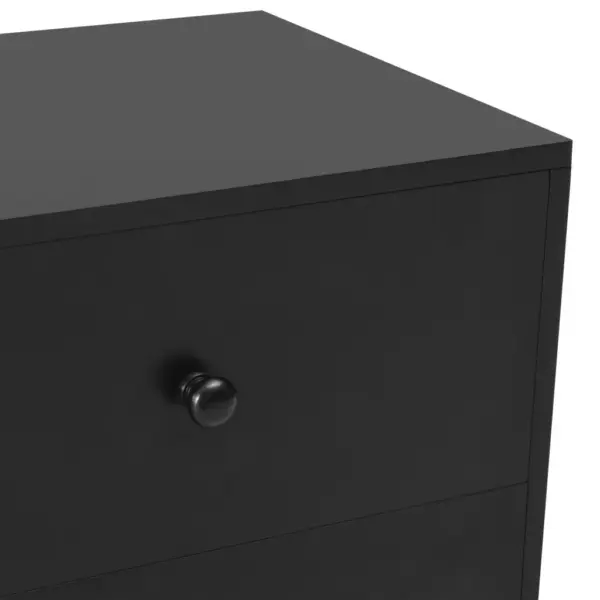 Öökapid 2 tk, mustad, 2 sahtliga, MDF-korpus ja männipuidust jalad, 40 x 30 x 50 cm – 8