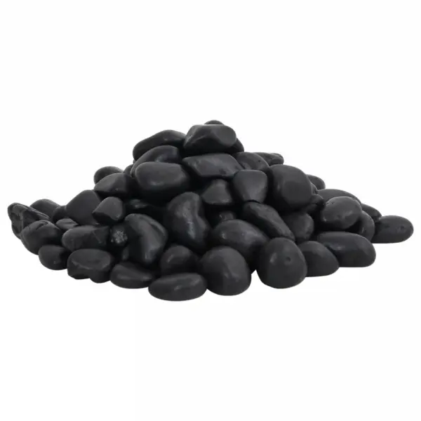 Mustad poleeritud veerkivid akvaariumile ja dekoreerimiseks, 2–5 cm, 10 kg pakk - 2
