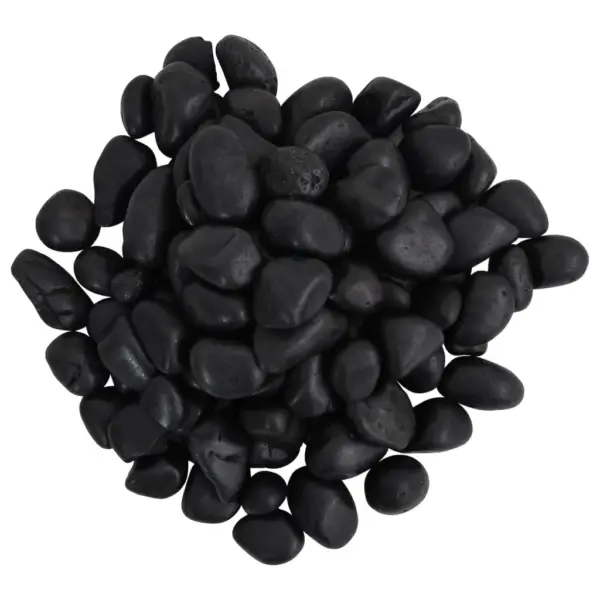 Mustad poleeritud veerkivid akvaariumile ja dekoreerimiseks, 2–5 cm, 10 kg pakk - 3