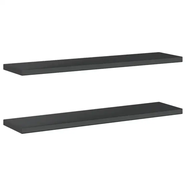 Seinariiulid 2 tk, musta kattega roostevabast terasest, 100 x 23,5 cm – 6
