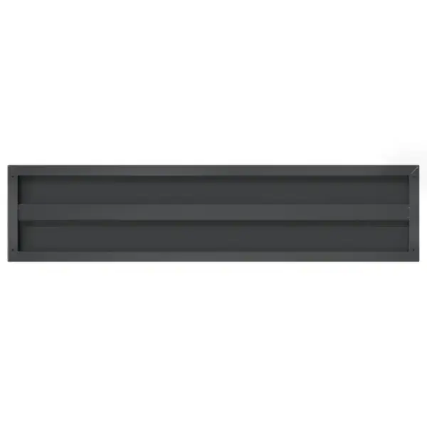 Seinariiulid 2 tk, musta kattega roostevabast terasest, 100 x 23,5 cm – 7