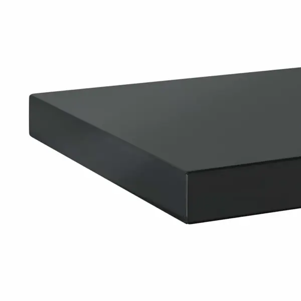 Seinariiulid 2 tk, musta kattega roostevabast terasest, 100 x 23,5 cm – 9