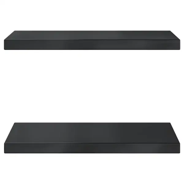 Seinariiulid 2 tk, must roostevaba teras, 50 x 30 cm – 4