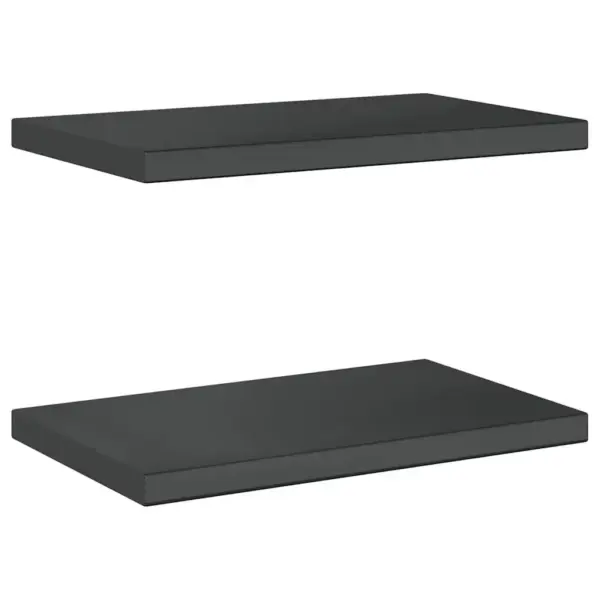 Seinariiulid 2 tk, must roostevaba teras, 50 x 30 cm – 6