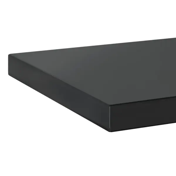 Seinariiulid 2 tk, must roostevaba teras, 50 x 30 cm – 9