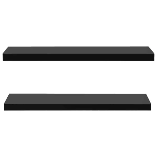 Mustad MDF seinariiulid, 2 tk, nähtamatu kinnitusega, 120 x 20 x 3,8 cm – 3