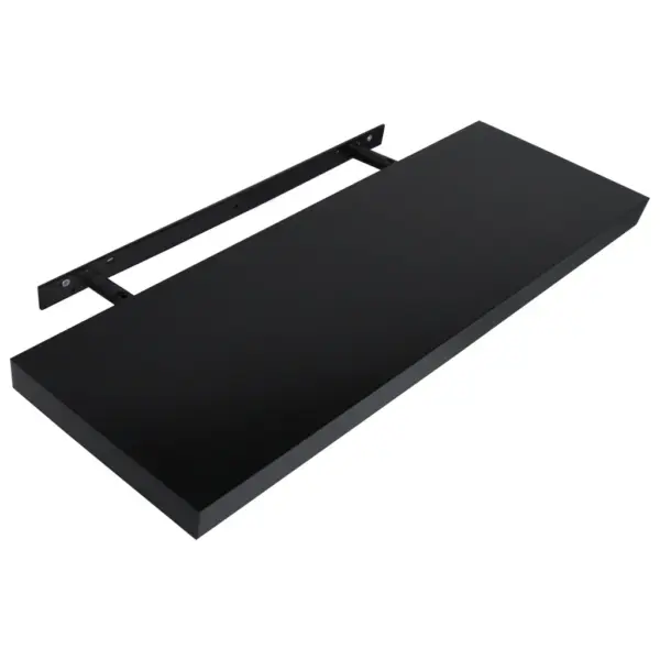 Mustad MDF seinariiulid, 2 tk, nähtamatu kinnitusega, 120 x 20 x 3,8 cm – 4
