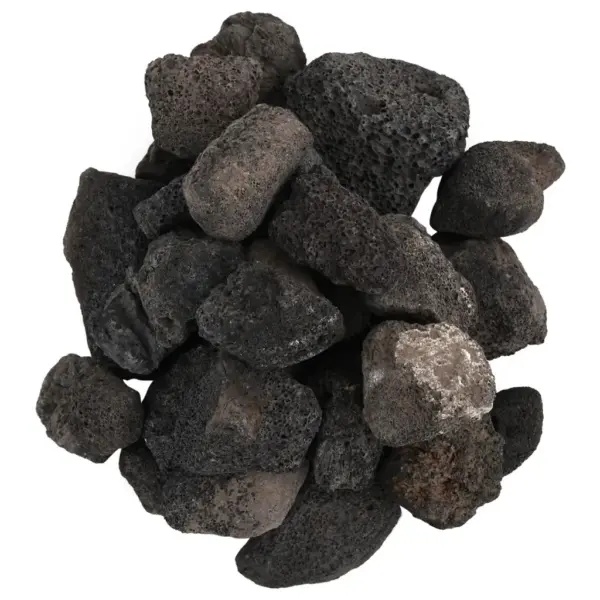 Vulkaanilised laavakivid akvaariumile ja aiale, must, 10 kg, 5–8 cm – 4