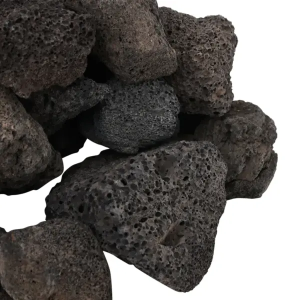 Vulkaanilised laavakivid akvaariumile ja aiale, must, 10 kg, 5–8 cm – 5