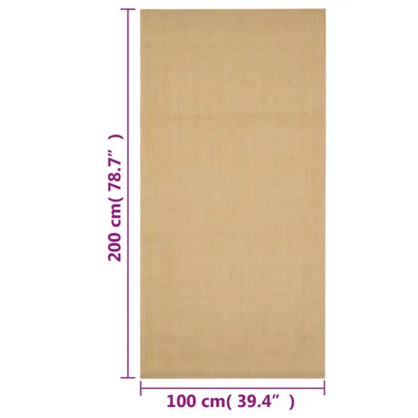Naturaalne sisalvaip libisemisvastase alusega, 100 x 200 cm – 7