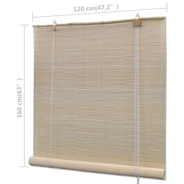 Naturaalsed bambusrulood akendele, bambus, 120 x 160 cm, 2 tk - 7