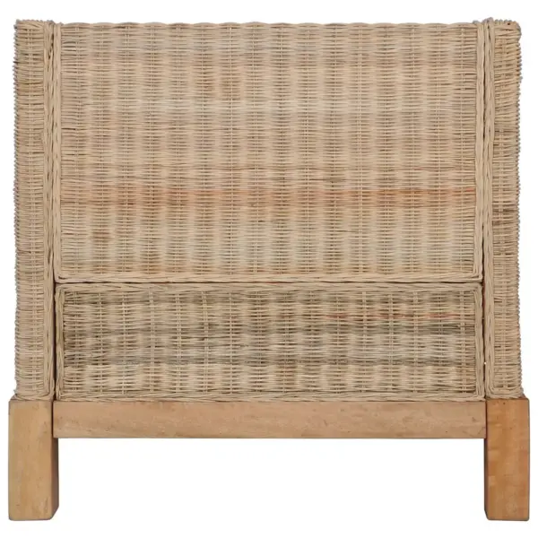 Naturaalsest rotangist tugitool patjadega, täismangopuidust raam, kreemvalged katted, 72 x 78 x 71 cm – 4