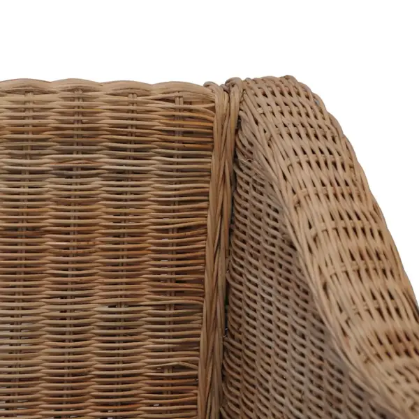 Naturaalsest rotangist tugitool patjadega, täismangopuidust raam, kreemvalged katted, 72 x 78 x 71 cm – 7