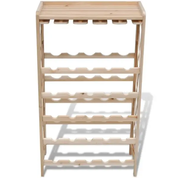 Veiniriiul 25 pudelile, nulupuidust, pruun, 50 x 24,7 x 87,5 cm - 3