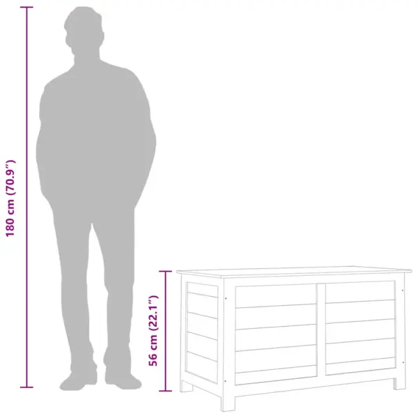Aia padjakast nulupuust, pruun, 100 x 50 x 56 cm – 9