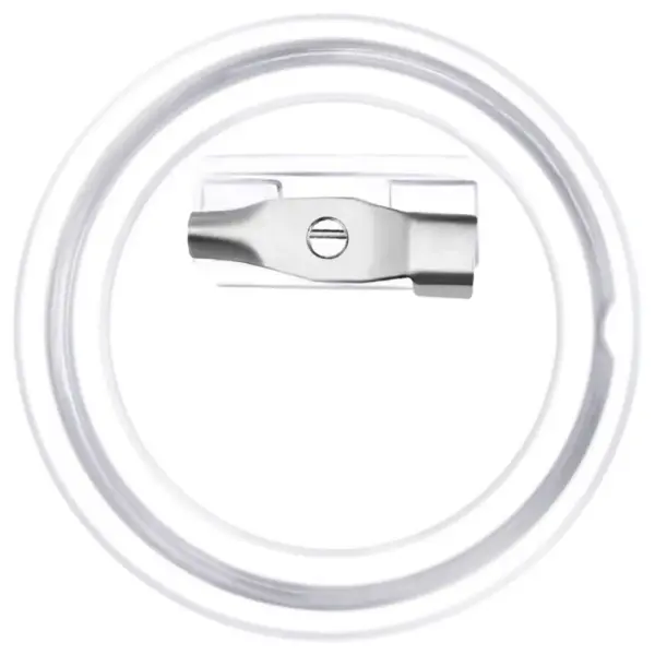Läbipaistvad akrüülist nupumärgi toorikud, 25 mm, 100 komplekti – 5