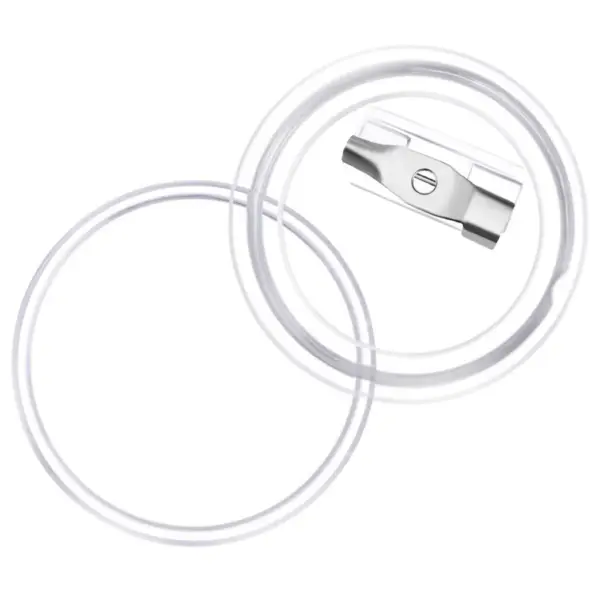 Läbipaistvad akrüülist nupumärgi toorikud, 25 mm, 100 komplekti – 7