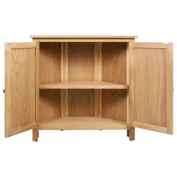 Tammepuidust nurgakapp, pruun, 80 x 33,5 x 78 cm - 5