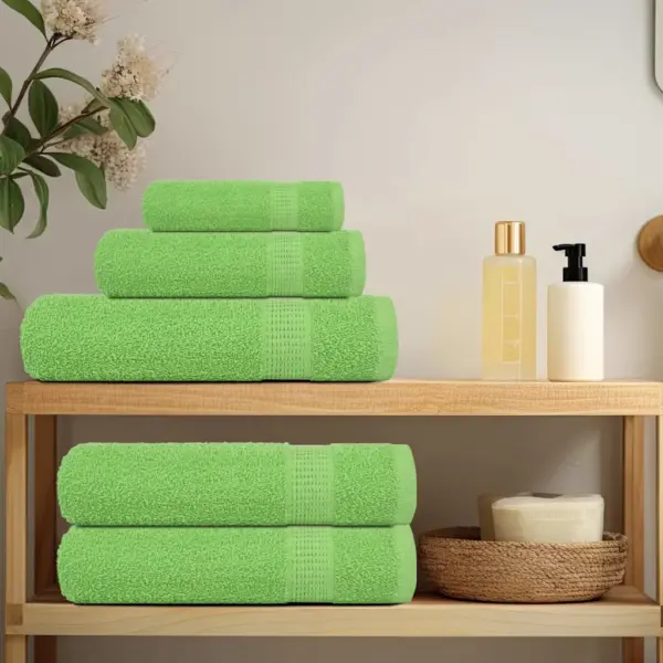 Õunarohelised puuvillased käterätikud FROGN, 10 tk, 50 x 100 cm, 360 g/m² – 3