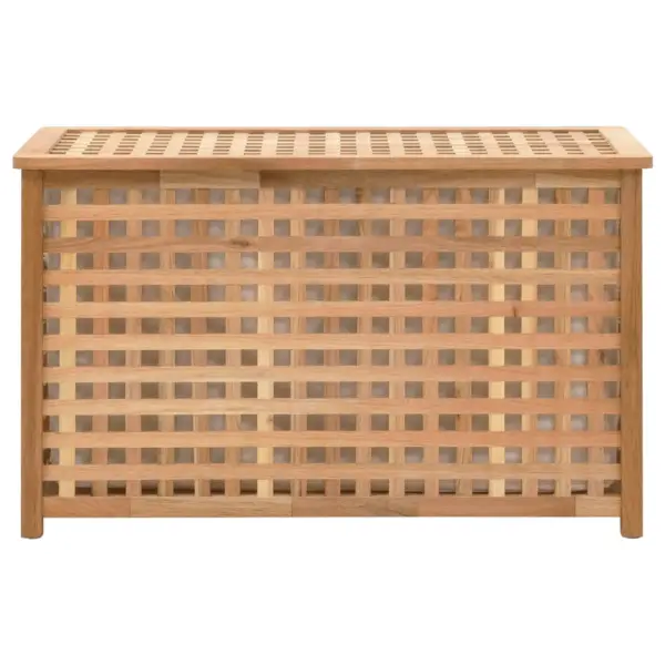 Võrekujundusega pesukast eemaldatava kotiga, pähklipuit ja vineer, 77,5 x 37,5 x 46,5 cm – 3