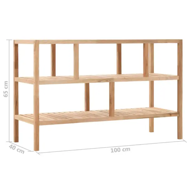 Tugevast pähklipuidust vannitoariiul 3 tasapinnaga, 100 x 40 x 65 cm - 6