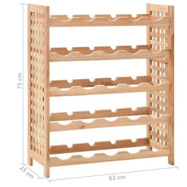 Veiniriiul 25 pudelile tugevast pähklipuidust, 63 x 25 x 73 cm - 8