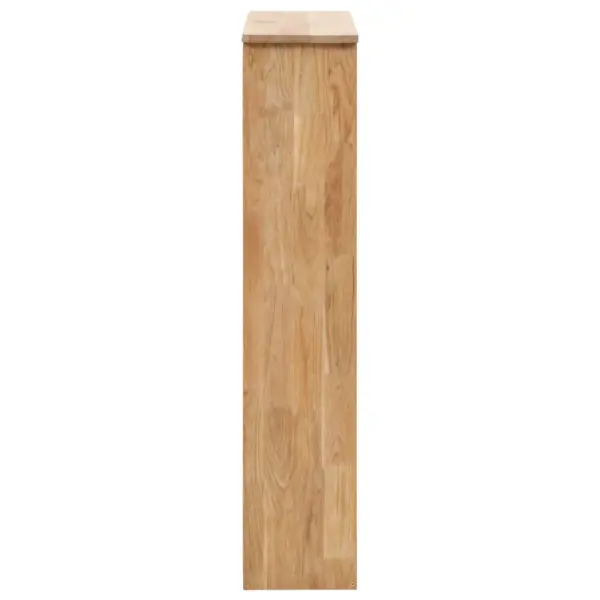 Võredisainiga kingakapp 3 sahtliga, tugev pähklipuit ja vineer, naturaalne, 55 x 20 x 104 cm – 5