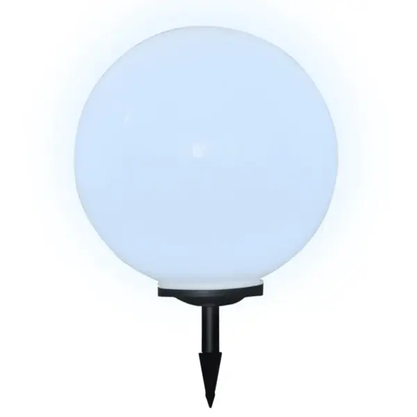 Päikesepatareiga LED aiateevalgustid valguspall 50 cm, 2 tk, vaiaga – 4
