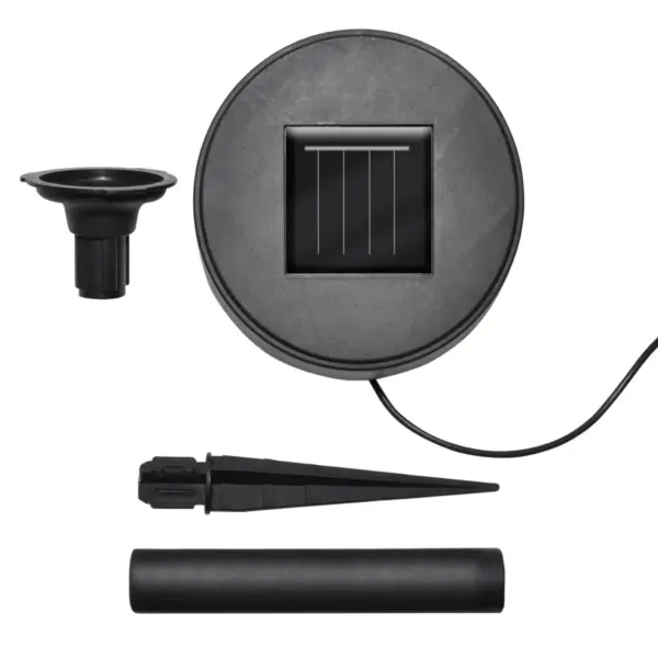 Päikesepaneeliga LED aialambid maavaiadega, 6 tk, külmvalge valgus, 9,5 cm valguspallid – 5