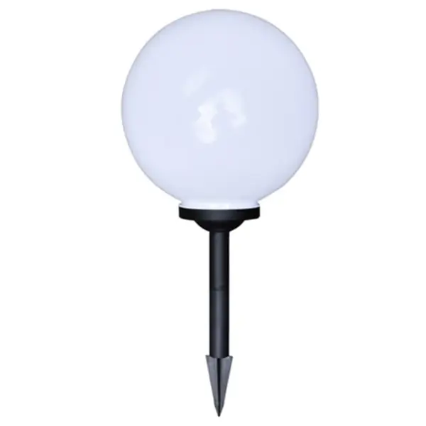 Päikesepatareiga LED aia teevalgustid vaiaga, 4 tk, palli läbimõõt 30 cm – 4